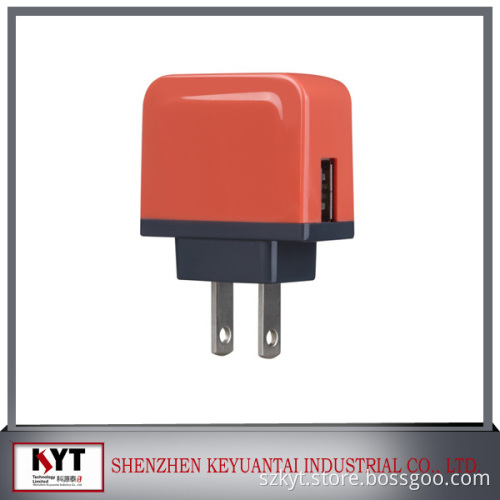 kc adapter usb travel charger, 5V 1A wall mount usb charger, mobile charger station with CE KC FCC ROHS